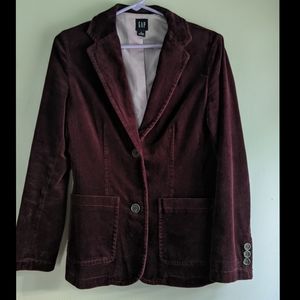 Vintage Gap Purple Velvet blazer jacket